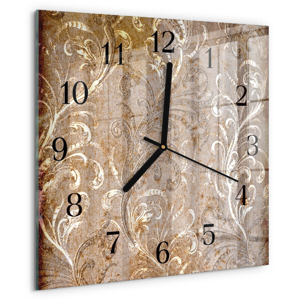 Orologio quadrato Motivo floreale