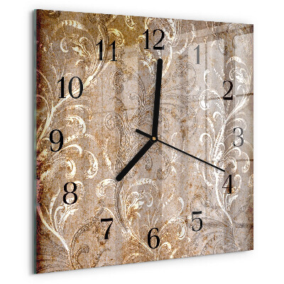 Orologio quadrato Motivo floreale