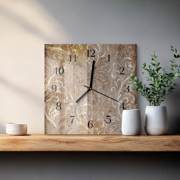 Orologio quadrato Motivo floreale