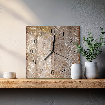 Orologio quadrato Motivo floreale