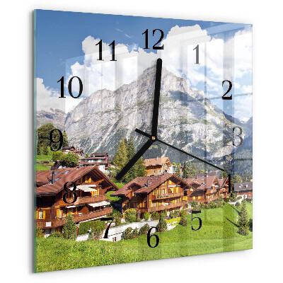 Orologio quadrato Montagne