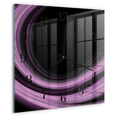 Orologio quadrato Linee astratte