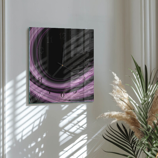 Orologio quadrato Linee astratte