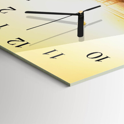 Orologio quadrato Sentiero lungo la spiaggia