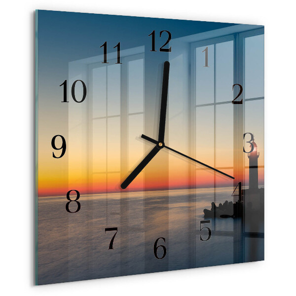 Orologio quadrato Mare del faro