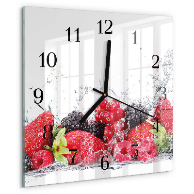 Orologio quadrato Frutta