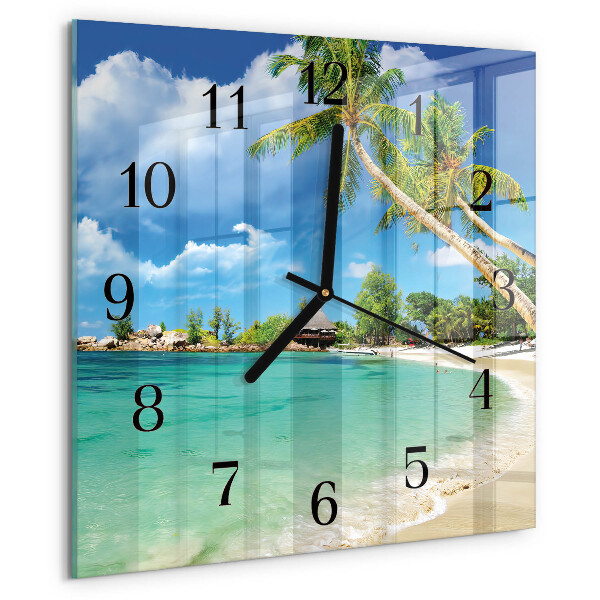 Orologio quadrato Palme da spiaggia