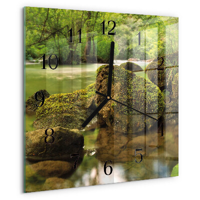 Orologio quadrato Fiume del paesaggio