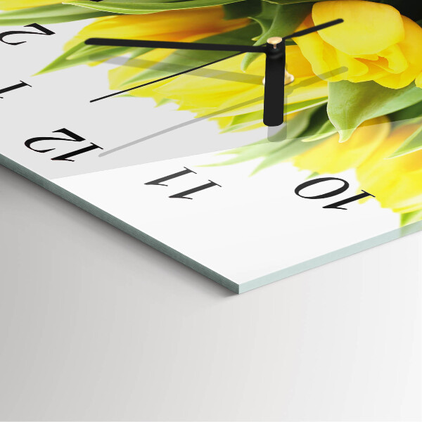 Orologio quadrato Fiori di tulipano