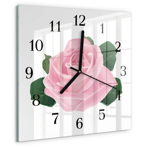Orologio quadrato Rosa