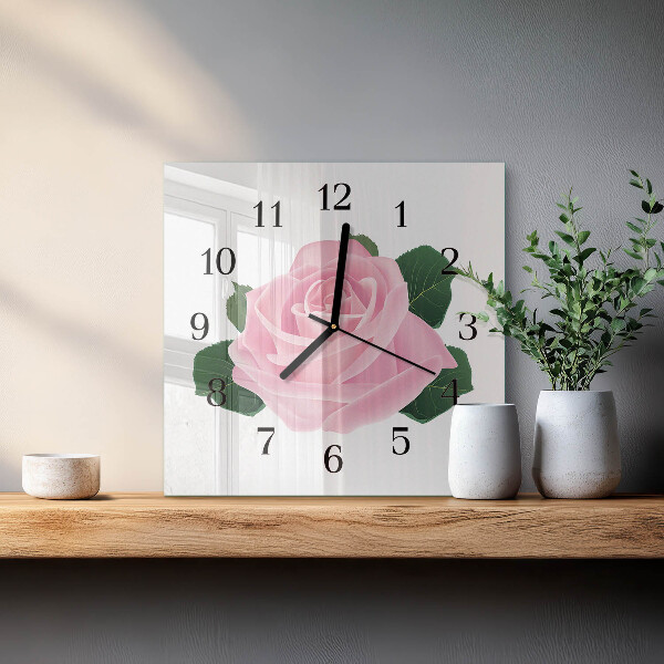 Orologio quadrato Rosa