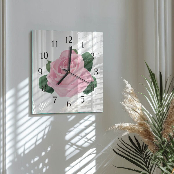 Orologio quadrato Rosa