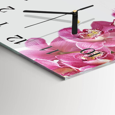 Orologio quadrato Orchidea
