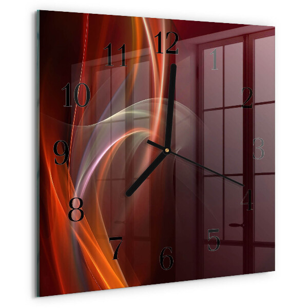 Orologio quadrato Linee astratte