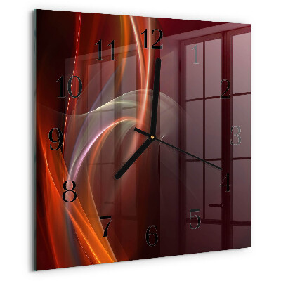 Orologio quadrato Linee astratte