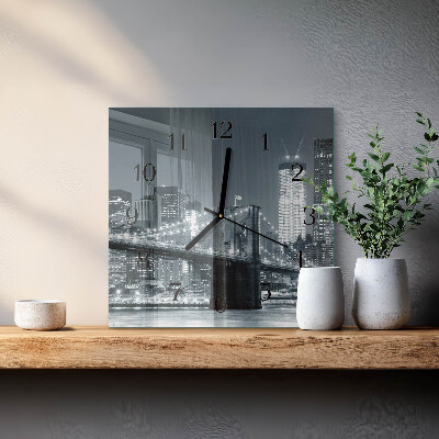Orologio quadrato Ponte orizzontale