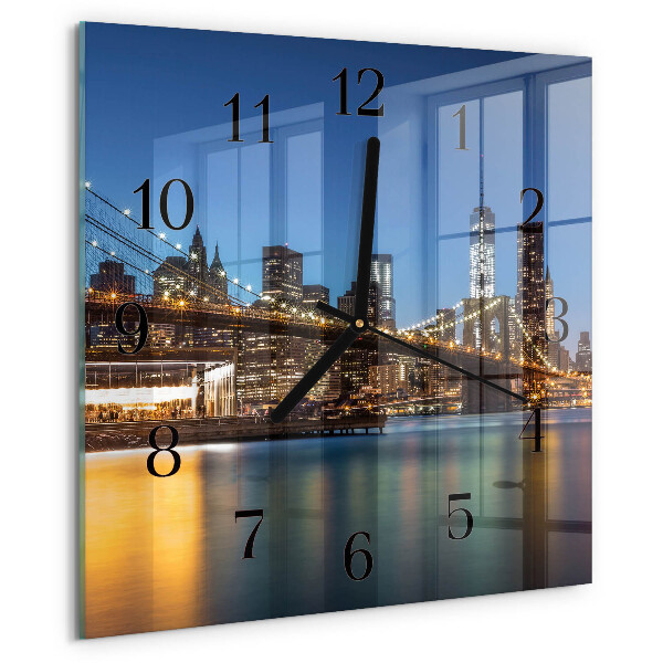 Orologio quadrato Ponte orizzontale
