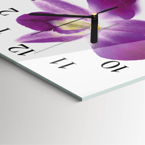 Orologio quadrato Fiore di orchidea