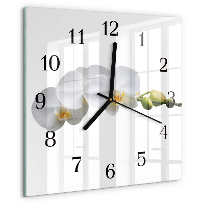 Orologio quadrato Orchidea