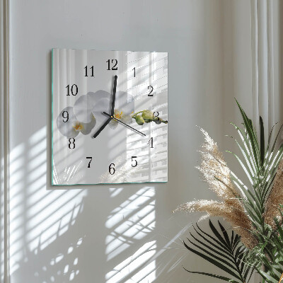 Orologio quadrato Orchidea