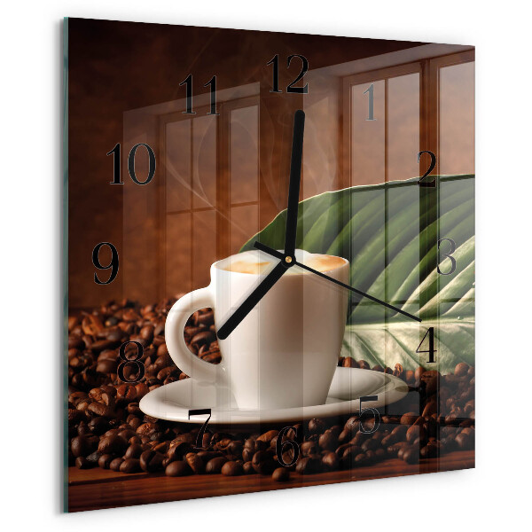 Orologio quadrato Tazza di caffè