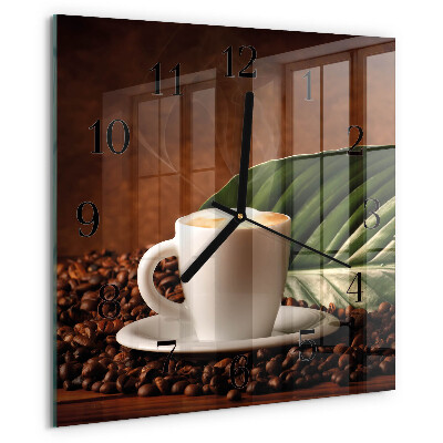 Orologio quadrato Tazza di caffè