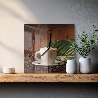 Orologio quadrato Tazza di caffè