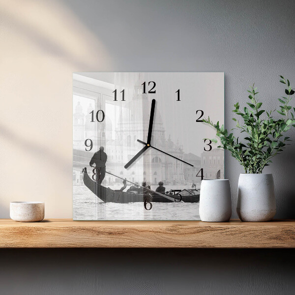 Orologio quadrato La barca veneziana