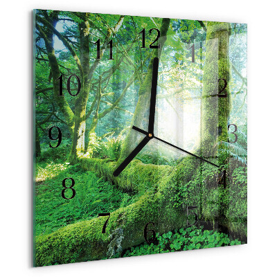 Orologio quadrato Muschio forestale