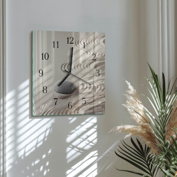 Orologio quadrato Sabbia di pietra