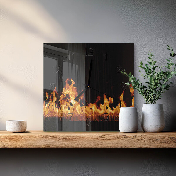 Orologio quadrato Fuoco
