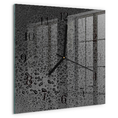 Orologio quadrato Gocce d'acqua