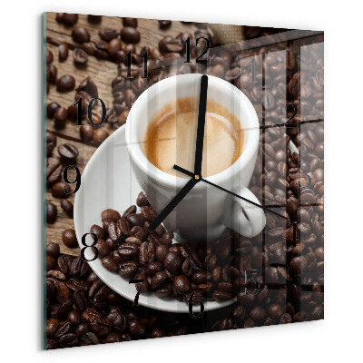 Orologio quadrato Tazza di caffè