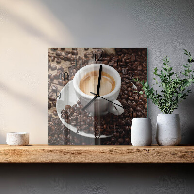 Orologio quadrato Tazza di caffè