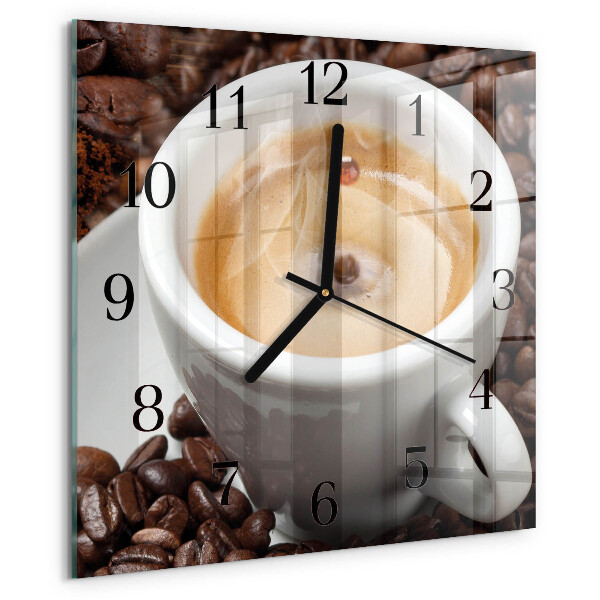Orologio quadrato Tazza di caffè