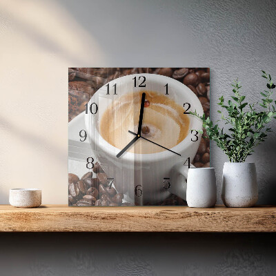 Orologio quadrato Tazza di caffè