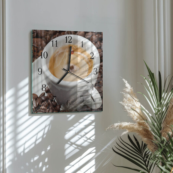 Orologio quadrato Tazza di caffè