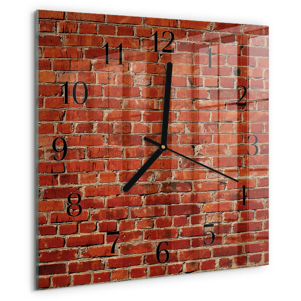 Orologio quadrato Muro di mattoni