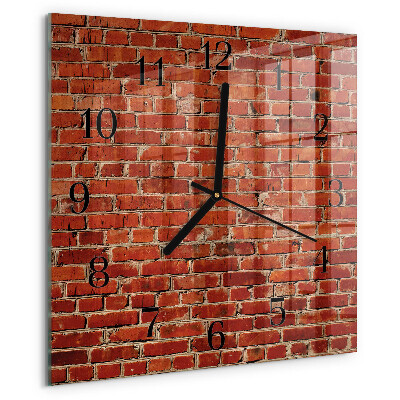 Orologio quadrato Muro di mattoni
