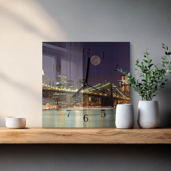 Orologio quadrato Ponte orizzontale
