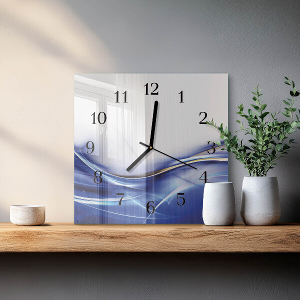 Orologio quadrato Linee astratte