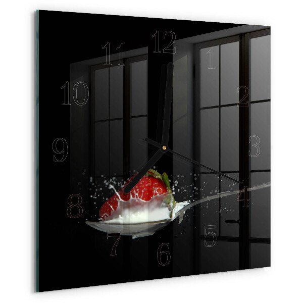 Orologio quadrato Fragola