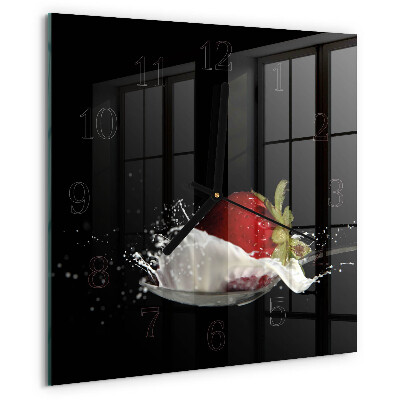 Orologio quadrato Fragola