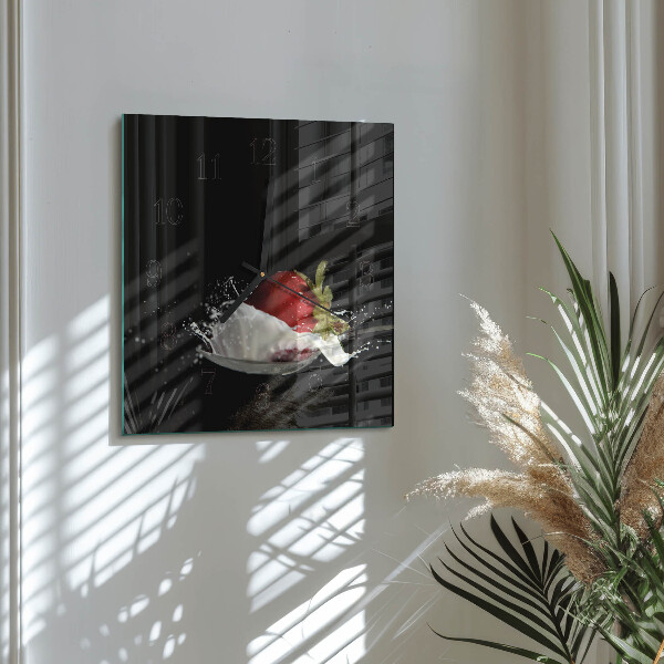 Orologio quadrato Fragola