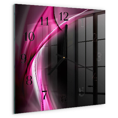 Orologio quadrato Linee astratte