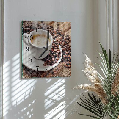Orologio quadrato Tazza di caffè
