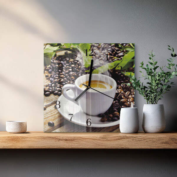 Orologio quadrato Tazza di caffè