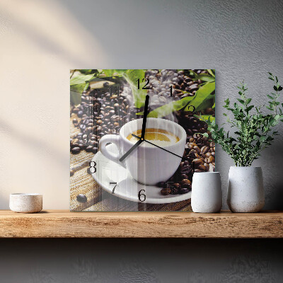 Orologio quadrato Tazza di caffè