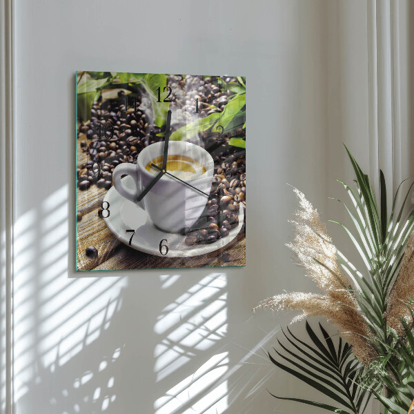 Orologio quadrato Tazza di caffè
