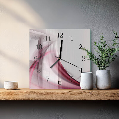Orologio quadrato Linee astratte